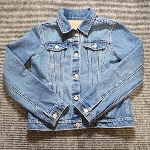 Levi's Strauss Denim Blue Jean Trucker Jacket Youth Size XL Outerwear